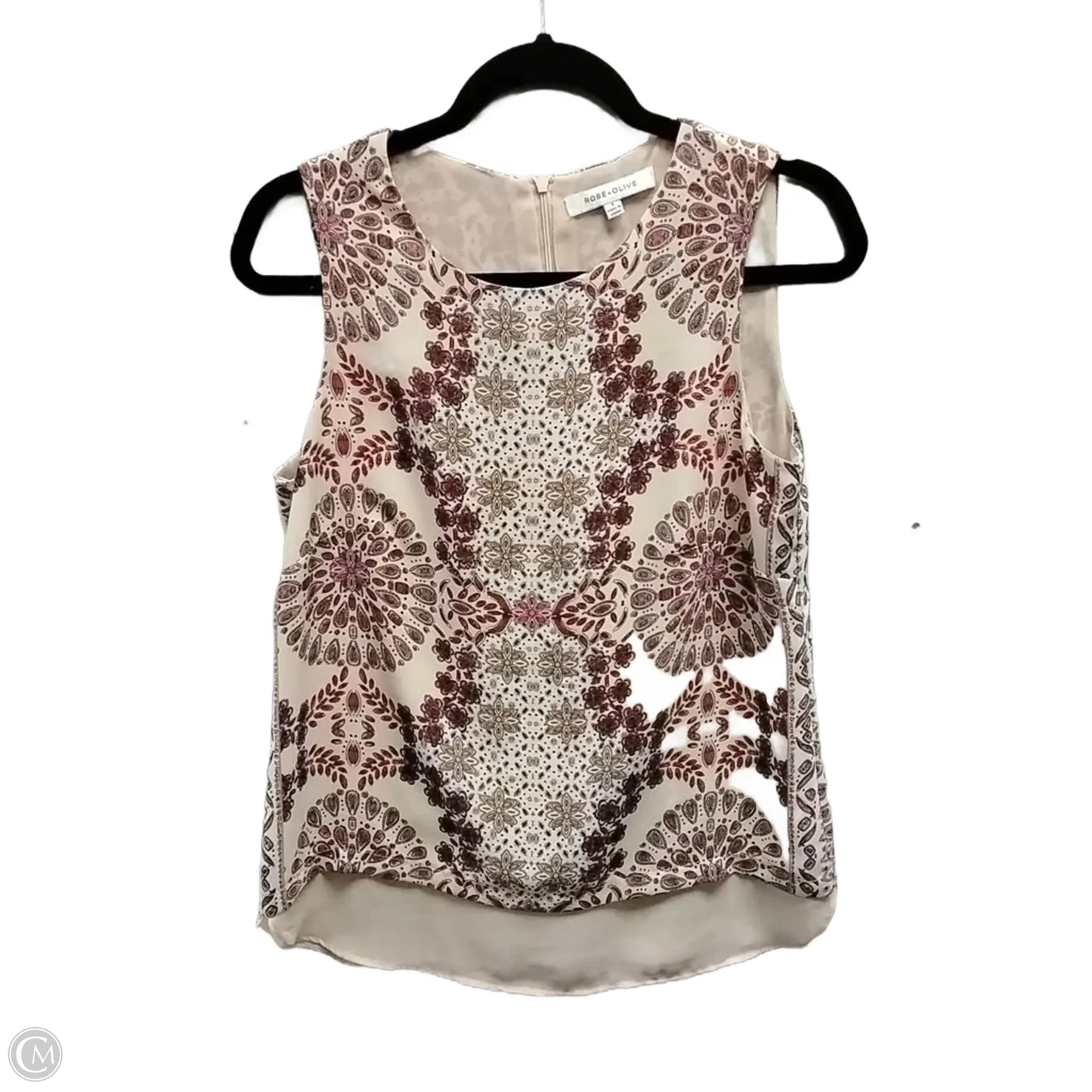 Blouse Sleeveless By Rose And Olive In Floral Print, Size: S