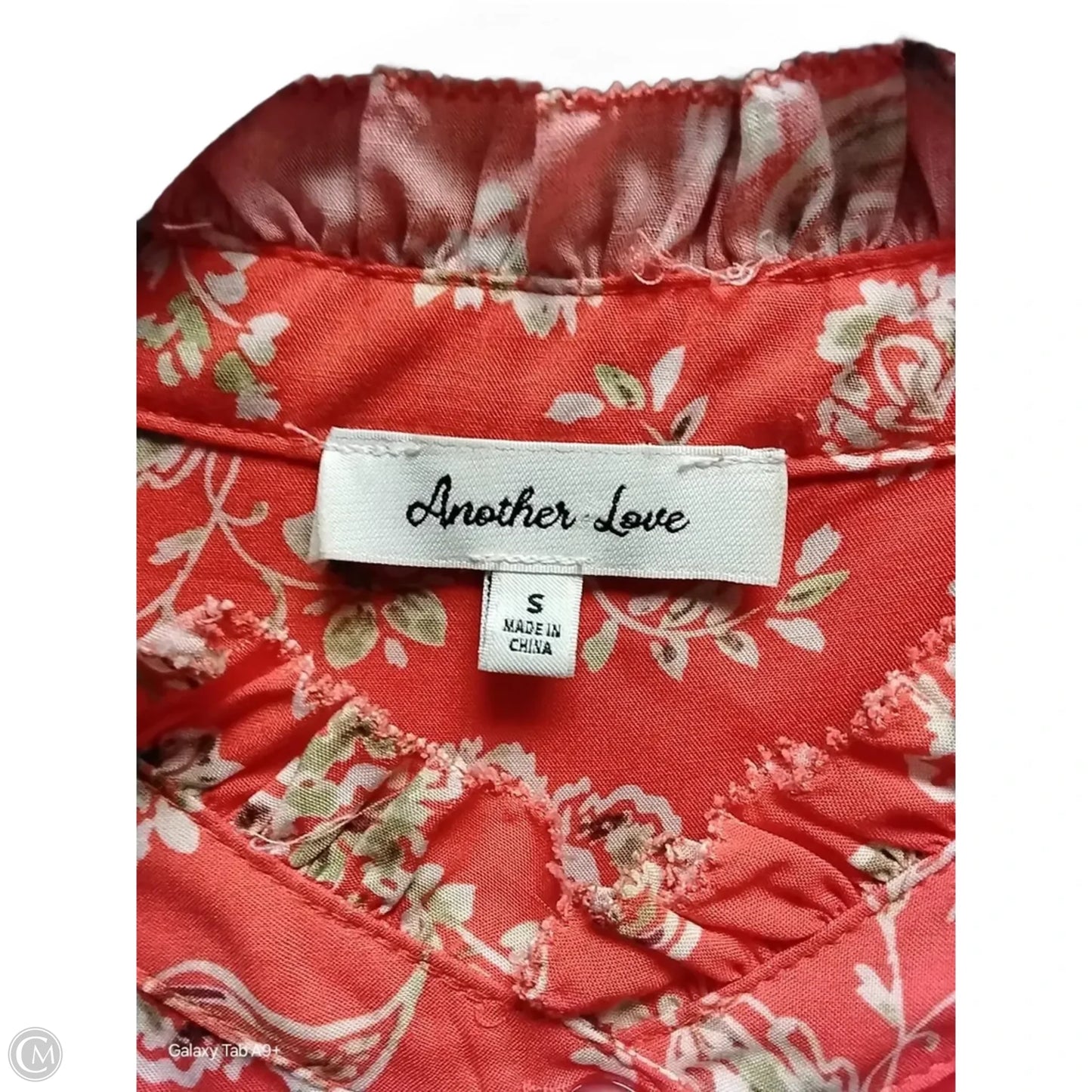 Blouse Long Sleeve By Another Love In Floral Print, Size: S