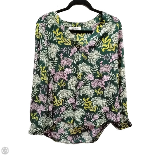 Blouse Long Sleeve By Rose And Olive In Floral Print, Size: M