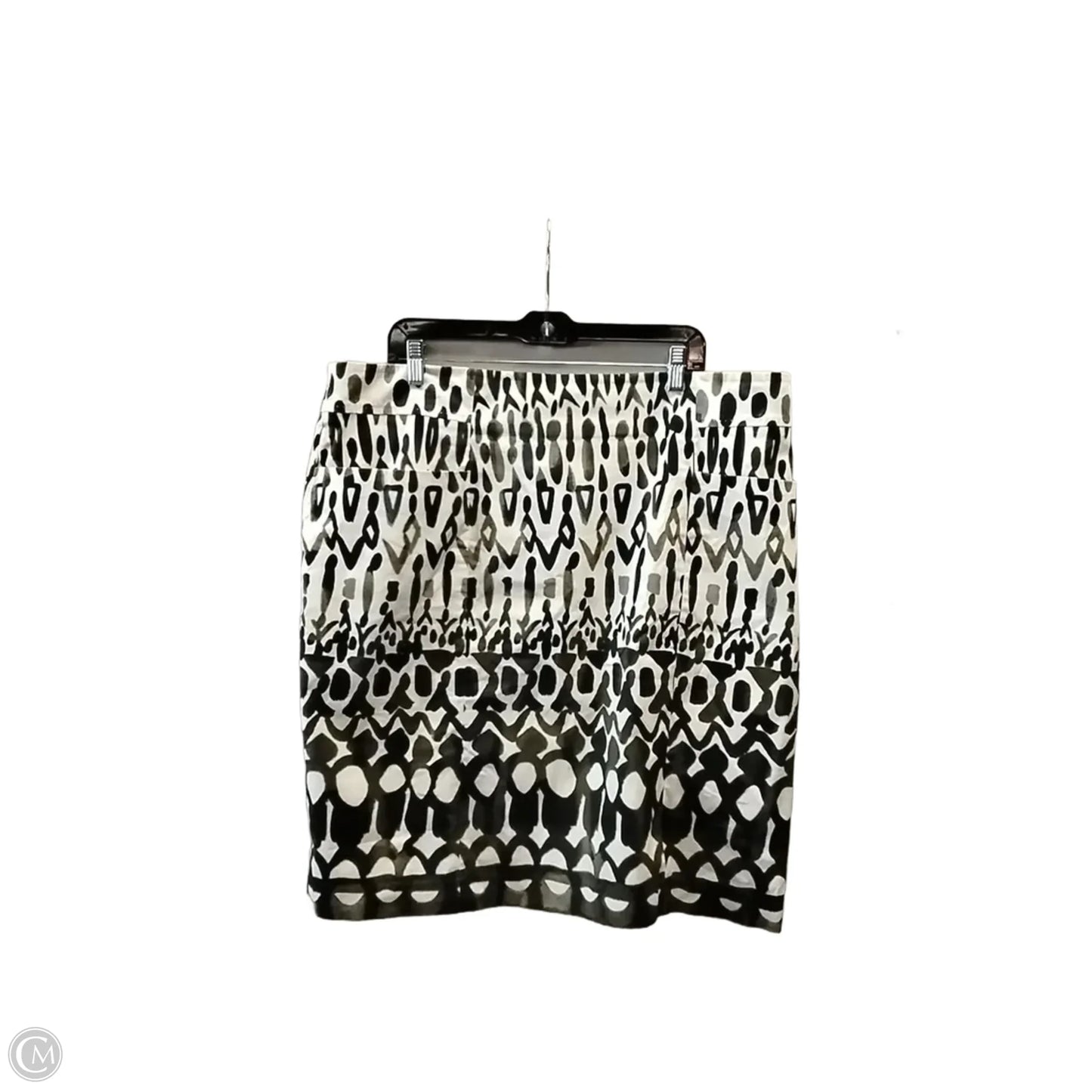 Skirt Midi By Elie Tahari In Green & White, Size: 22