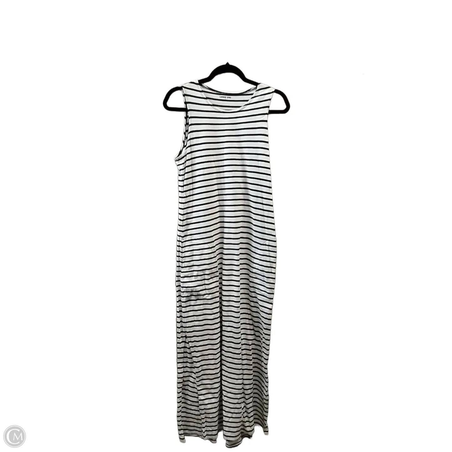 Dress Casual Maxi By Lands End In Striped Pattern, Size: S