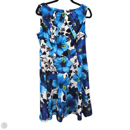Dress Casual Midi By Ab Studio In Floral Print, Size: 14