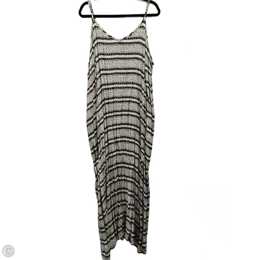 Dress Casual Maxi By Xhilaration In Black & Cream, Size: 2x