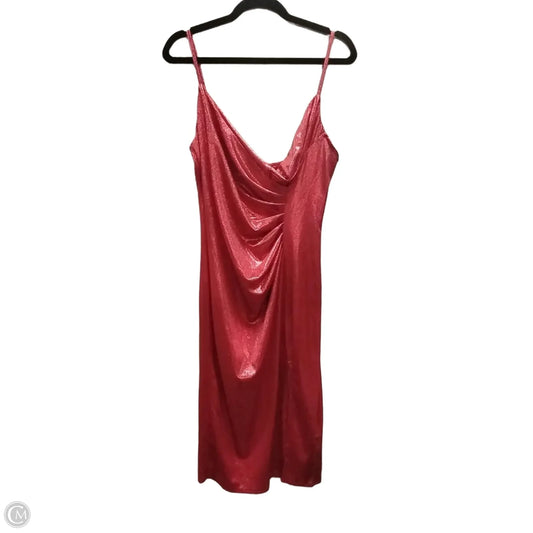 Dress Party Midi By Clothes Mentor In Red, Size: 20
