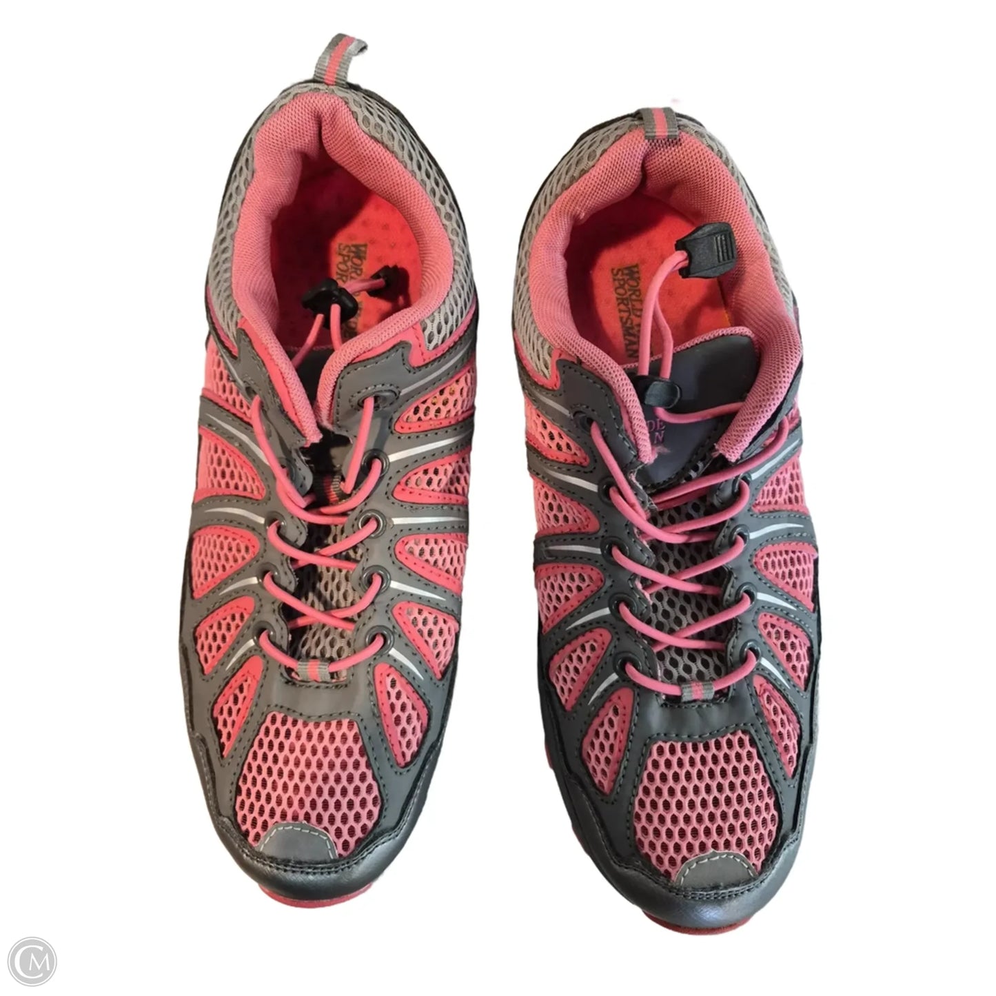 Shoes Athletic By Clothes Mentor In Grey & Pink, Size: 9