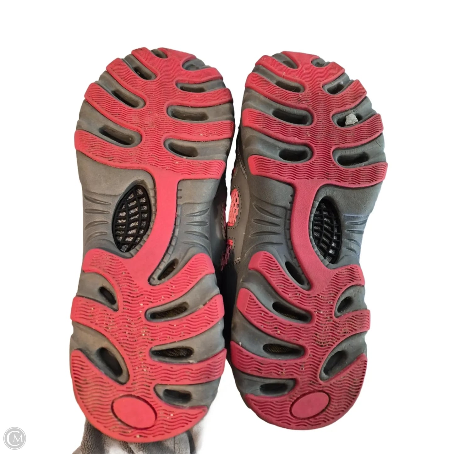 Shoes Athletic By Clothes Mentor In Grey & Pink, Size: 9