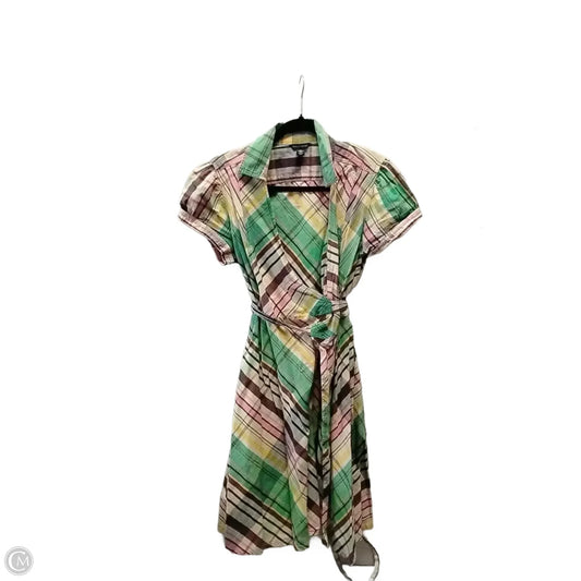 Dress Casual Midi By Tommy Hilfiger In Plaid Pattern, Size: Xl