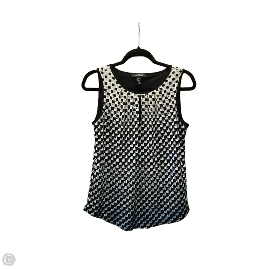Top Sleeveless By White House Black Market In Geometric Pattern, Size: Xs