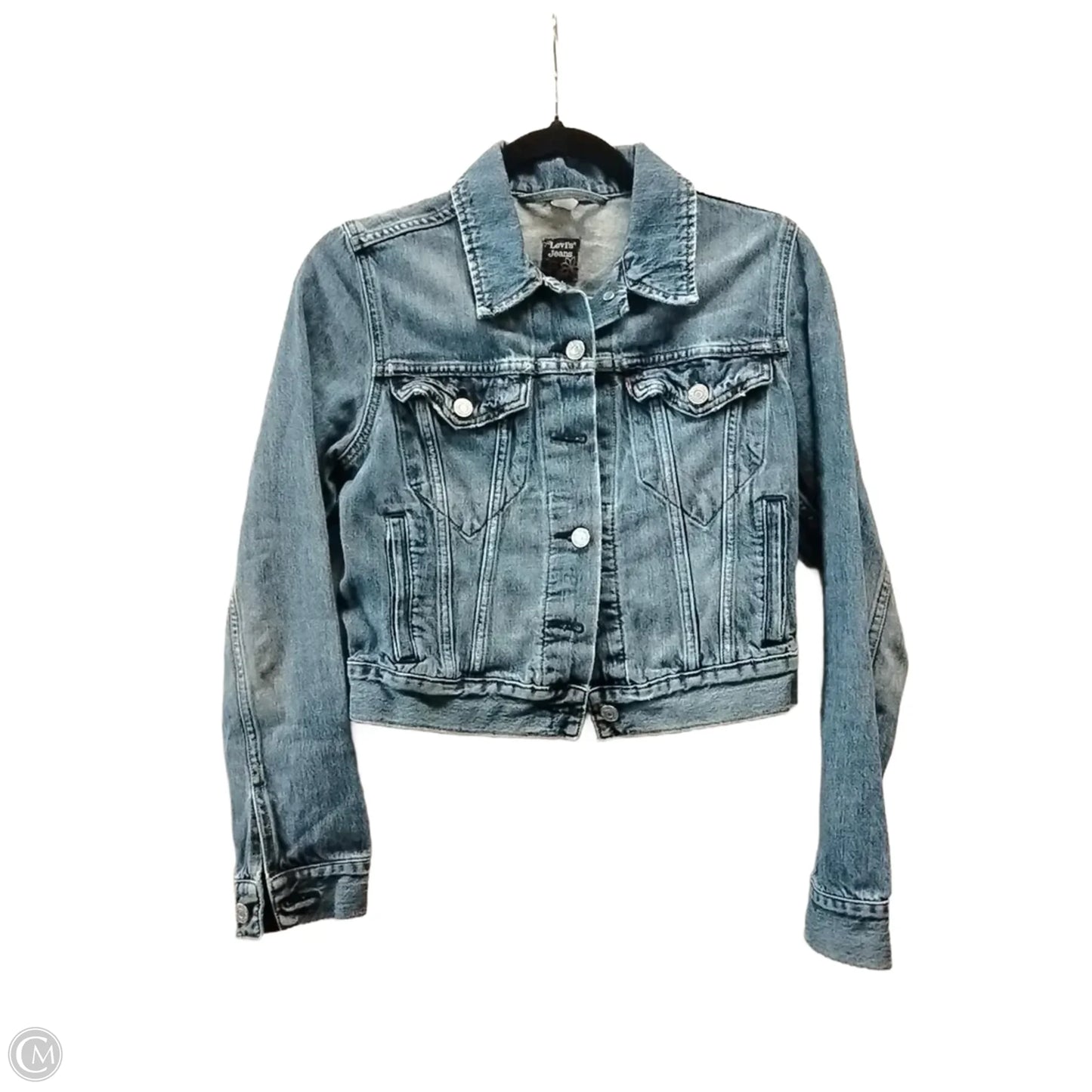 Jacket Denim By Levis In Blue Denim, Size: M