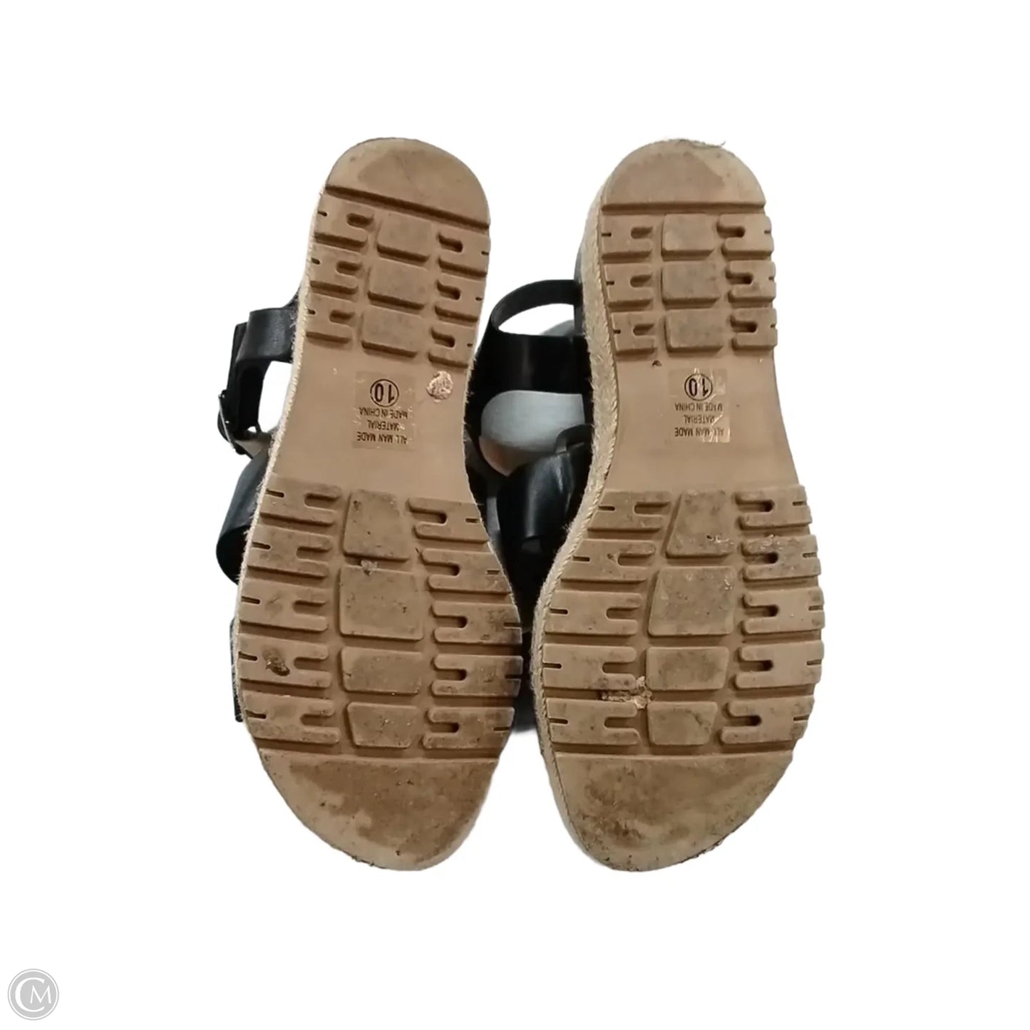 Sandals Heels Platform By Soda In Black, Size: 10