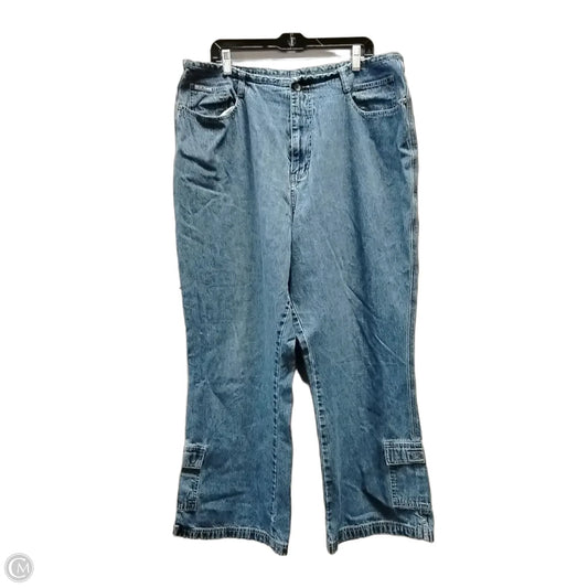 Jeans Wide Leg By Clothes Mentor In Blue Denim, Size: 22
