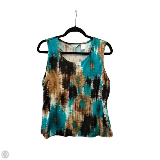 Top Sleeveless By Laura Ashley In Multi-colored, Size: Mp