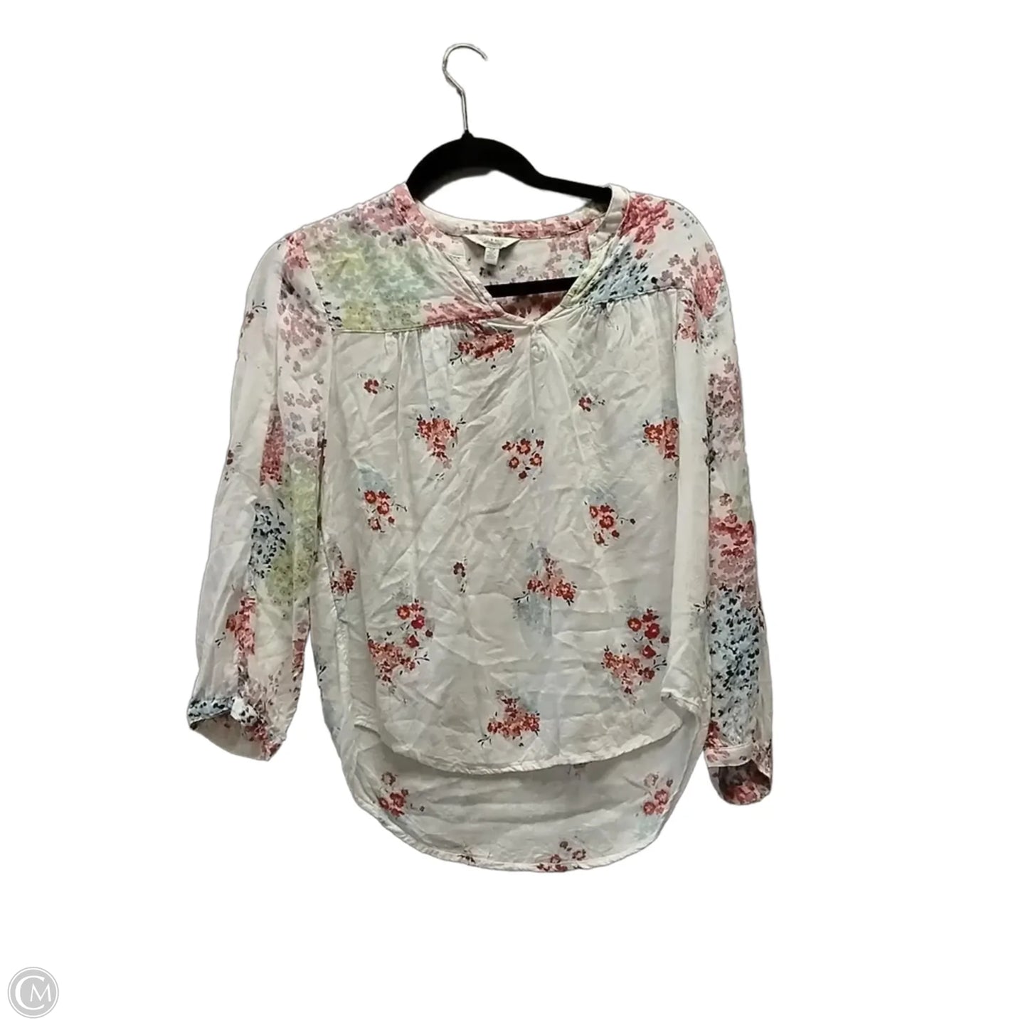 Blouse Long Sleeve By Lucky Brand In White, Size: S