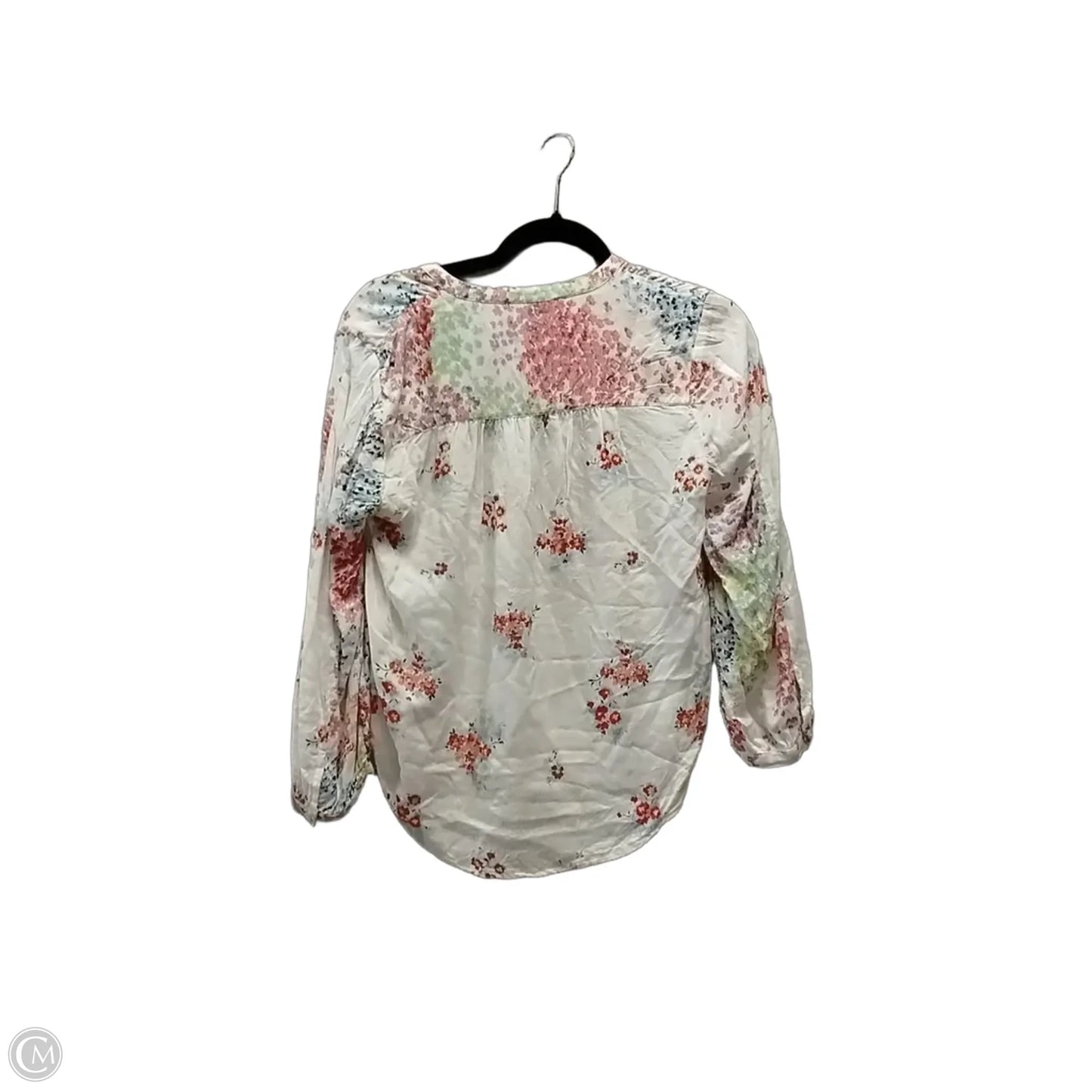 Blouse Long Sleeve By Lucky Brand In White, Size: S