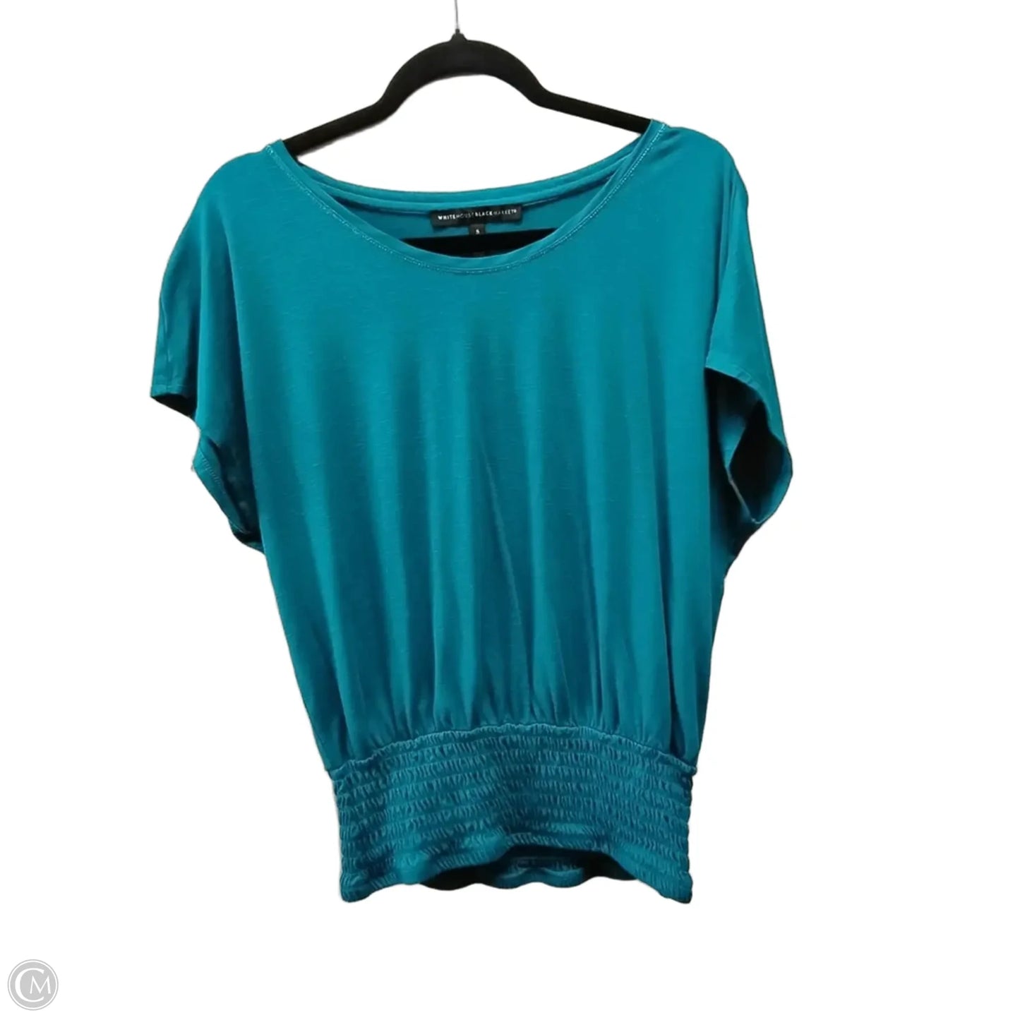 Top Short Sleeve By White House Black Market In Teal, Size: S