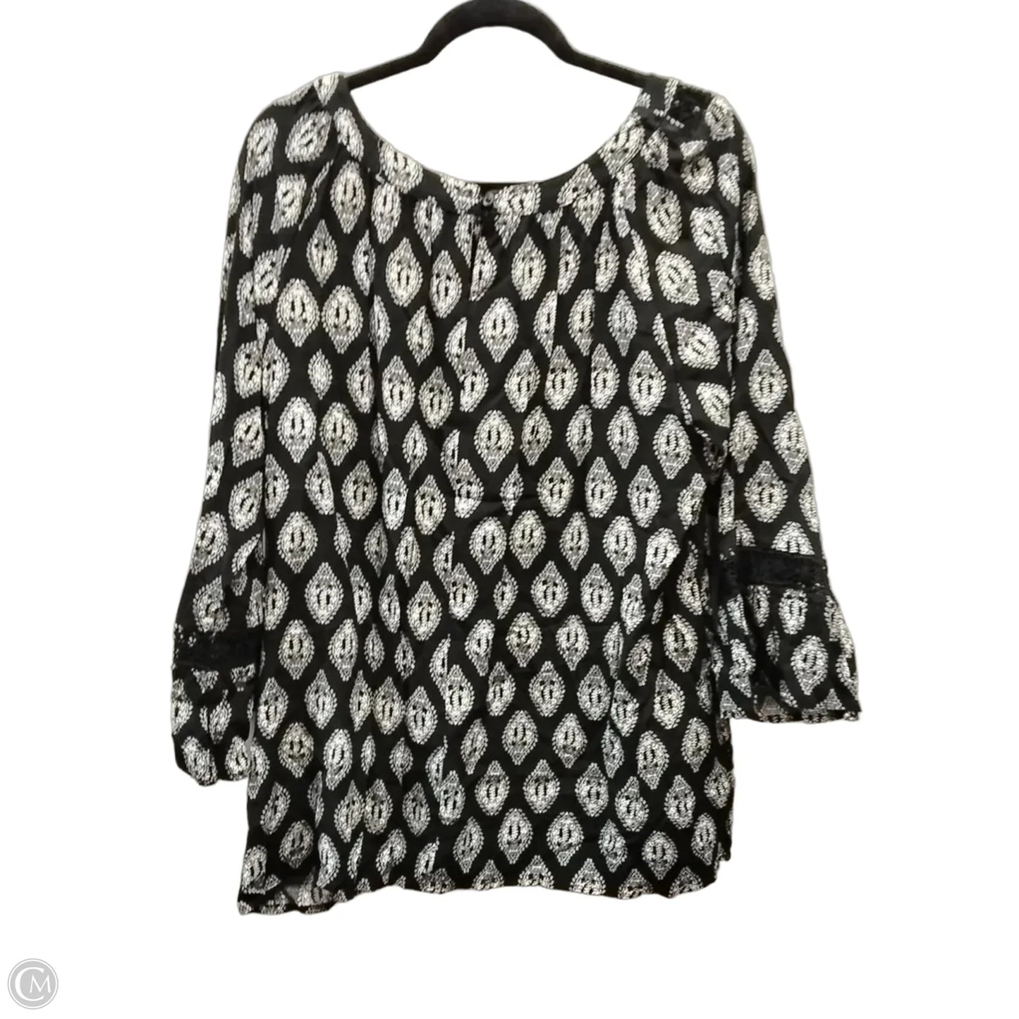 Blouse Long Sleeve By Honey Punch In Black, Size: 2x