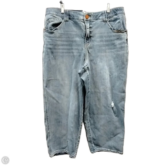 Jeans Straight By Democracy In Blue Denim, Size: 18w