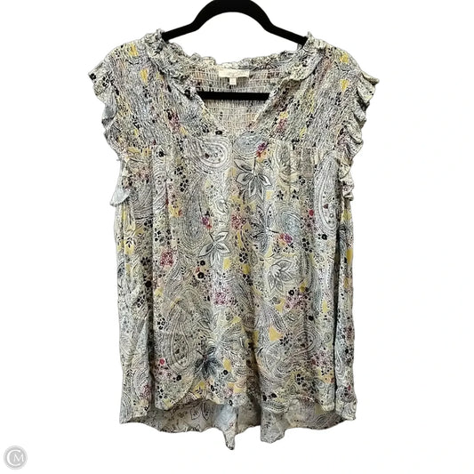 Blouse Sleeveless By Mystree In Multi-colored, Size: L