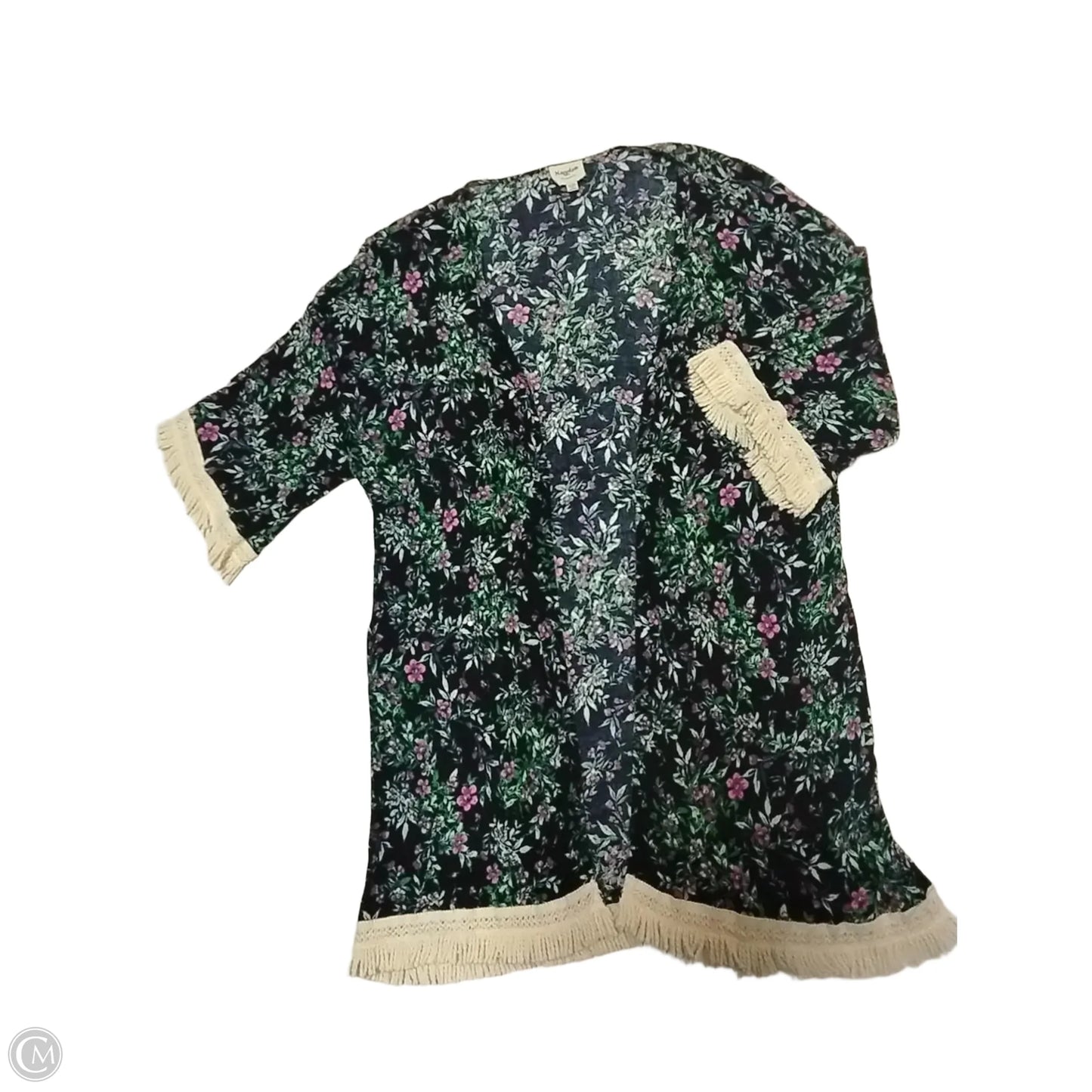 Kimono By Clothes Mentor In Floral Print, Size: Osfa