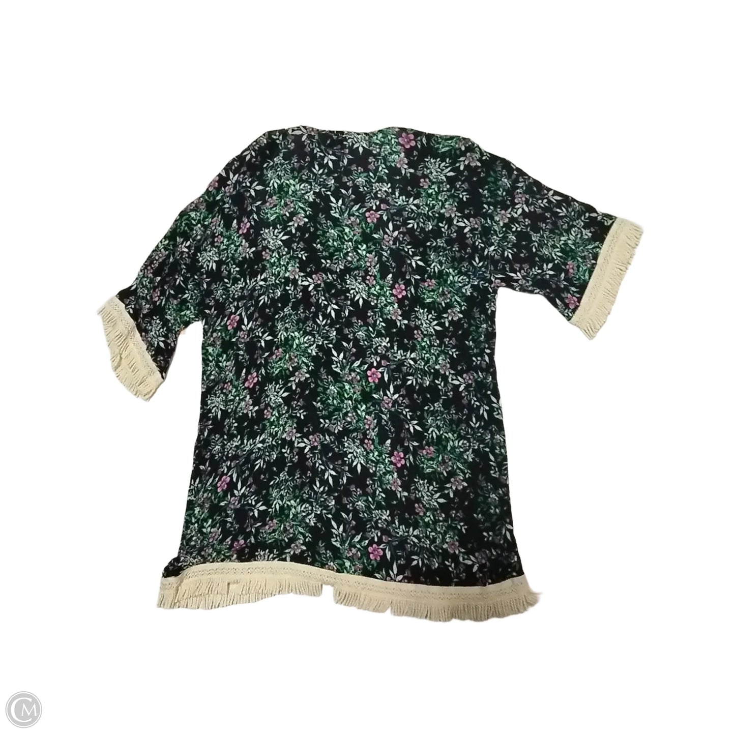 Kimono By Clothes Mentor In Floral Print, Size: Osfa