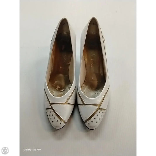 Shoes Heels Wedge By Cmc In White, Size: 9