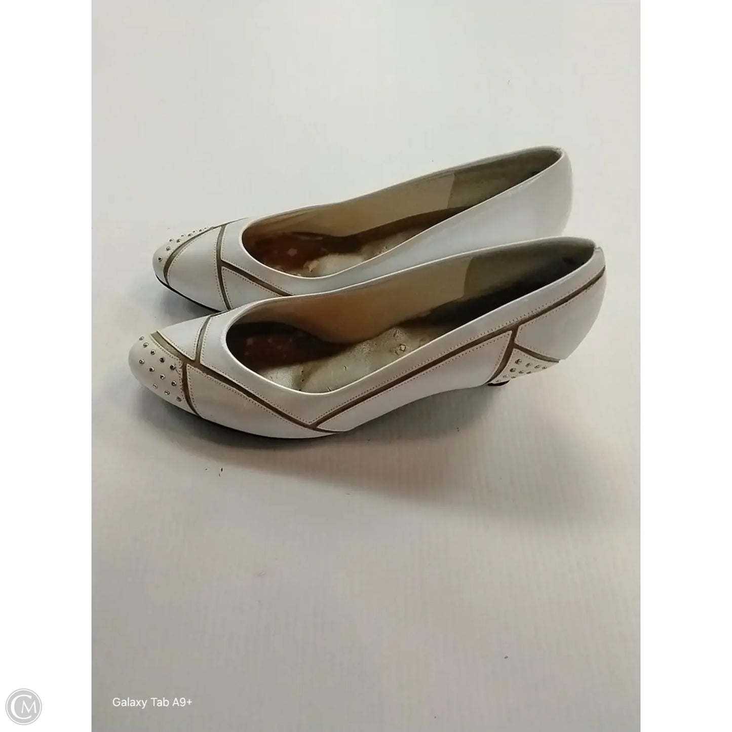 Shoes Heels Wedge By Cmc In White, Size: 9
