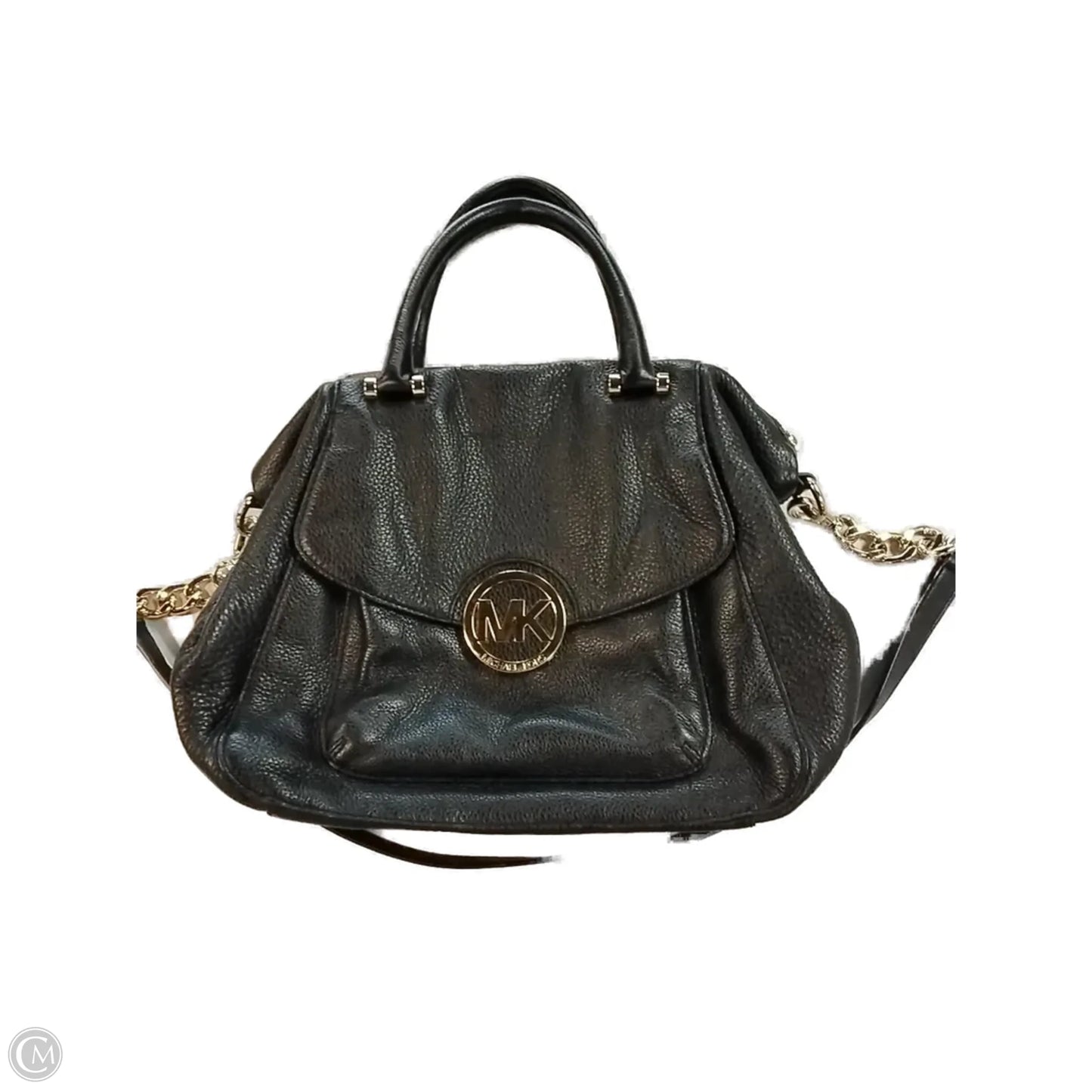 Handbag Leather By Michael Kors, Size: Medium
