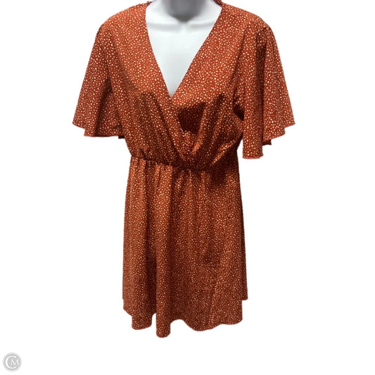 Dress Casual Midi By Clothes Mentor In Copper, Size: M