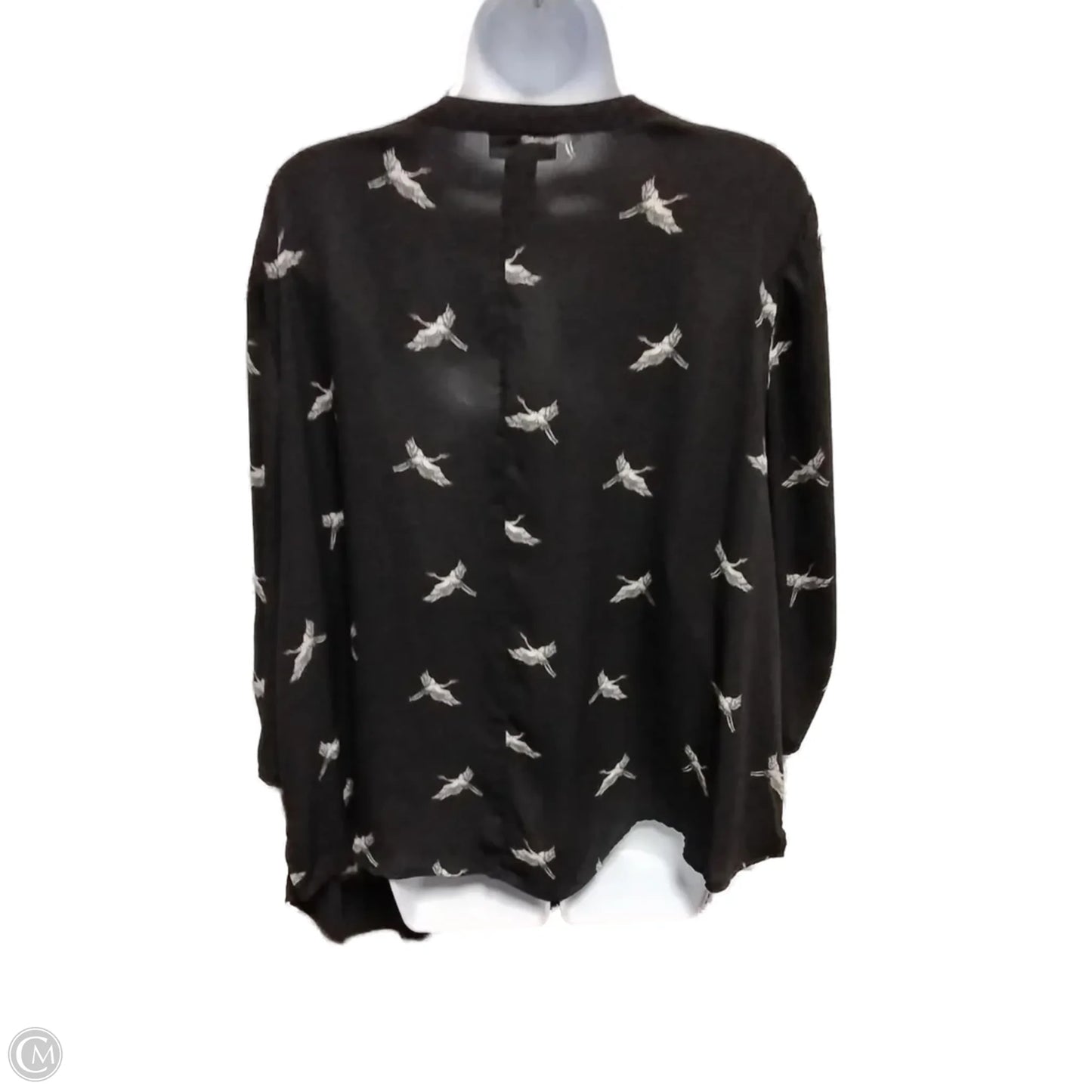 Blouse Long Sleeve By Catherines In Black, Size: 2x