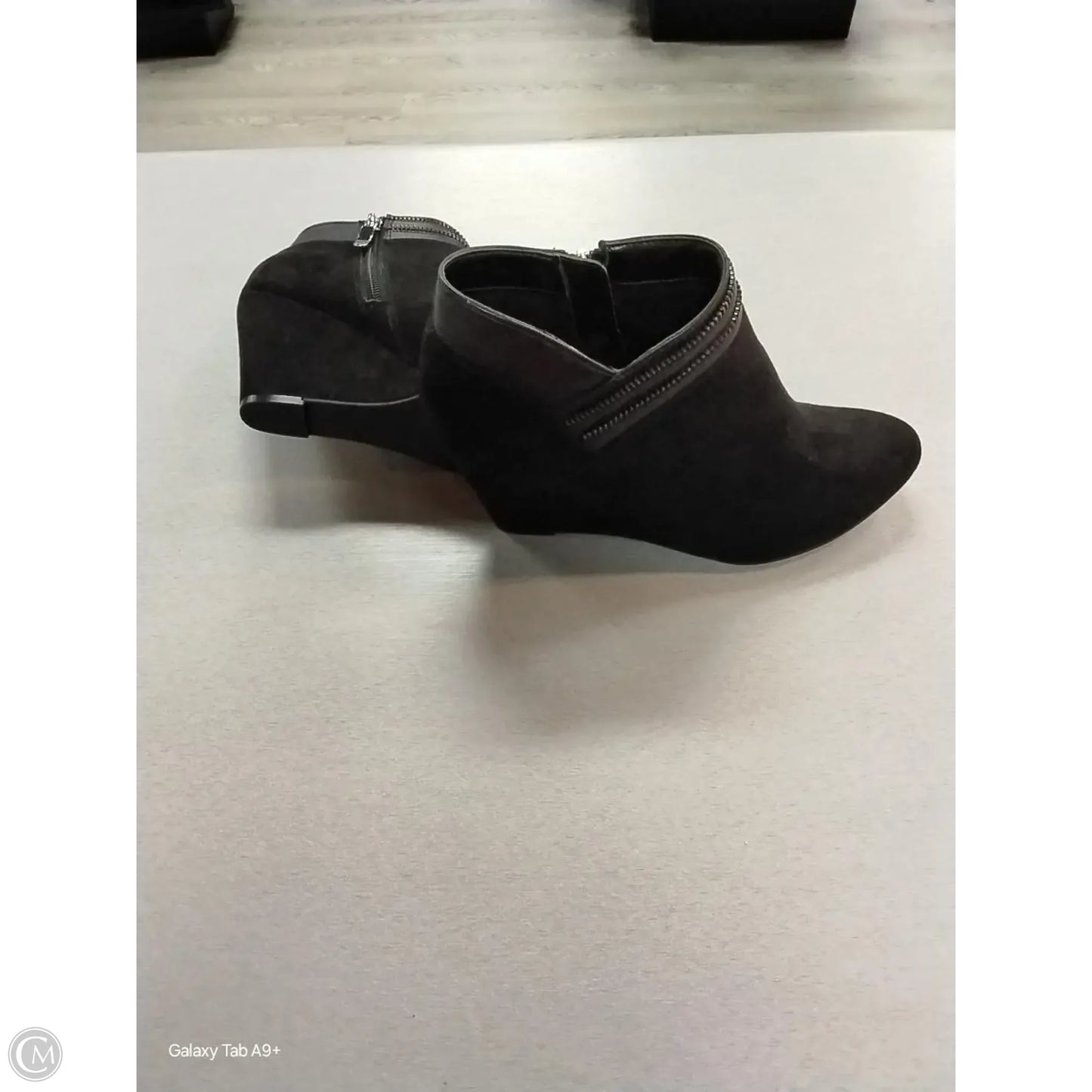 Shoes Heels Wedge By Xappeal In Black, Size: 8