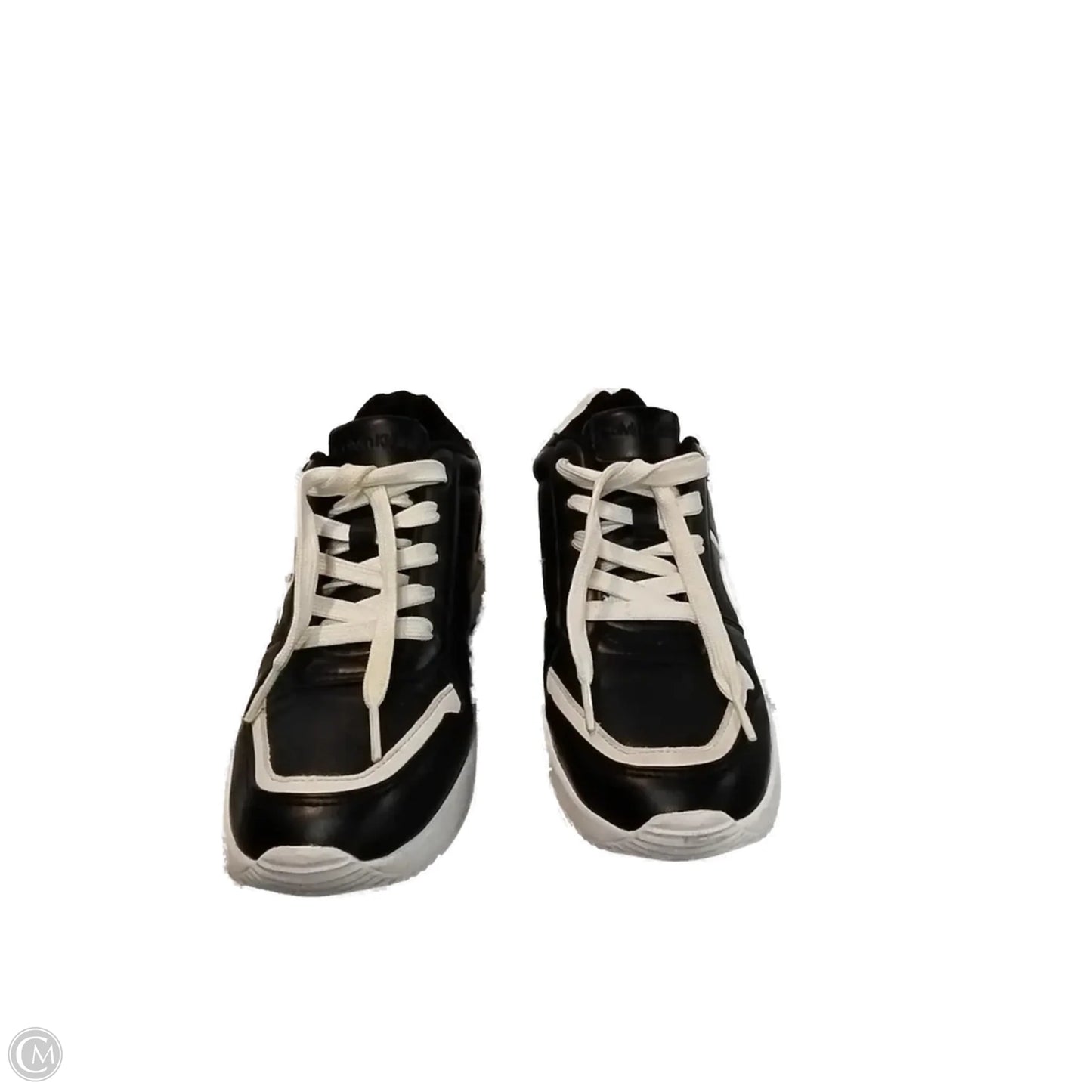 Shoes Sneakers By Calvin Klein In Black & White, Size: 8