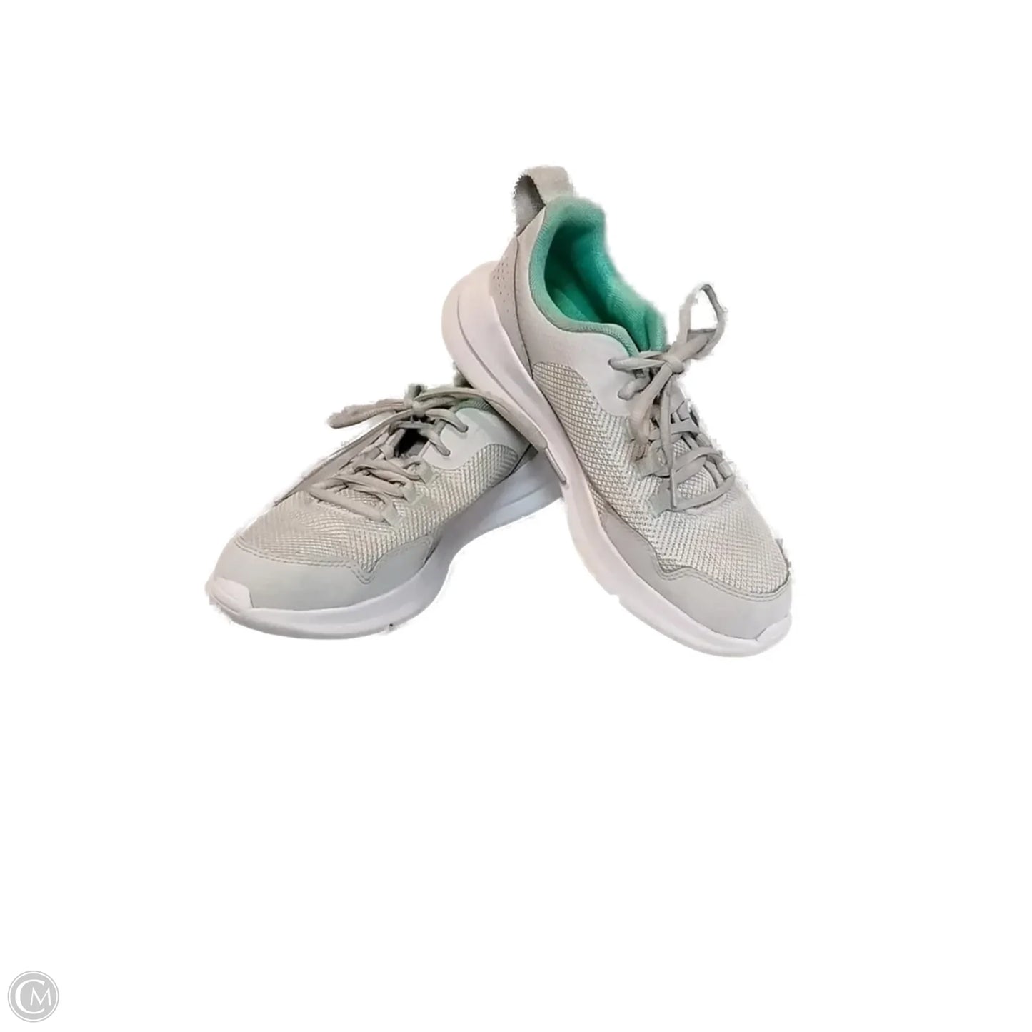 Shoes Sneakers By Under Armour In Green & White, Size: 6.5