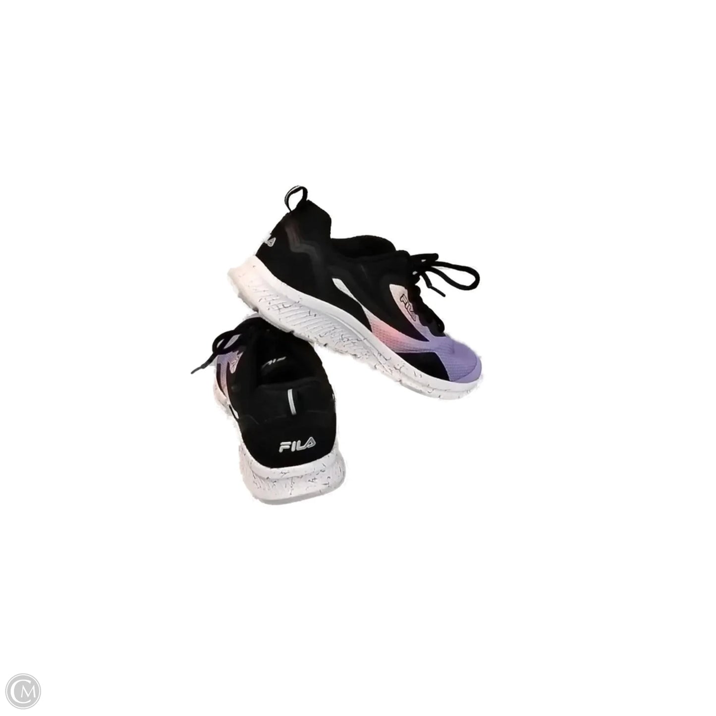 Shoes Athletic By Fila In Black & Purple, Size: 7