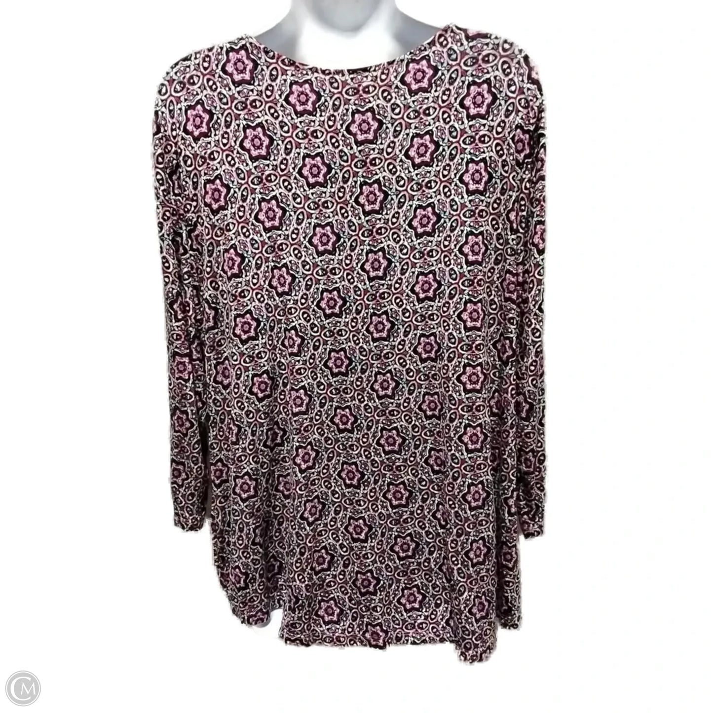 Top Long Sleeve Basic By Philosophy In Purple, Size: 3x