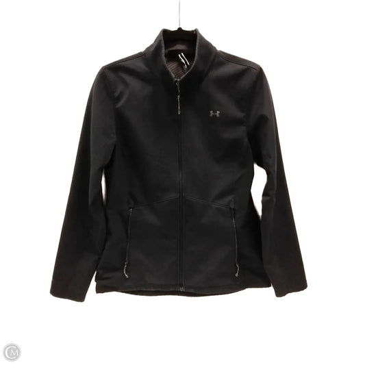 Athletic Jacket By Under Armour In Black, Size: M