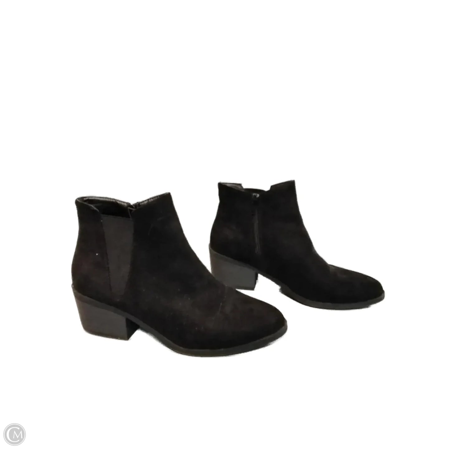 Boots Ankle Heels By Wild Diva In Black, Size: 7