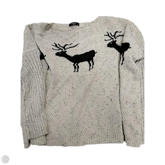 Sweater By Clothes Mentor In Cream, Size: M