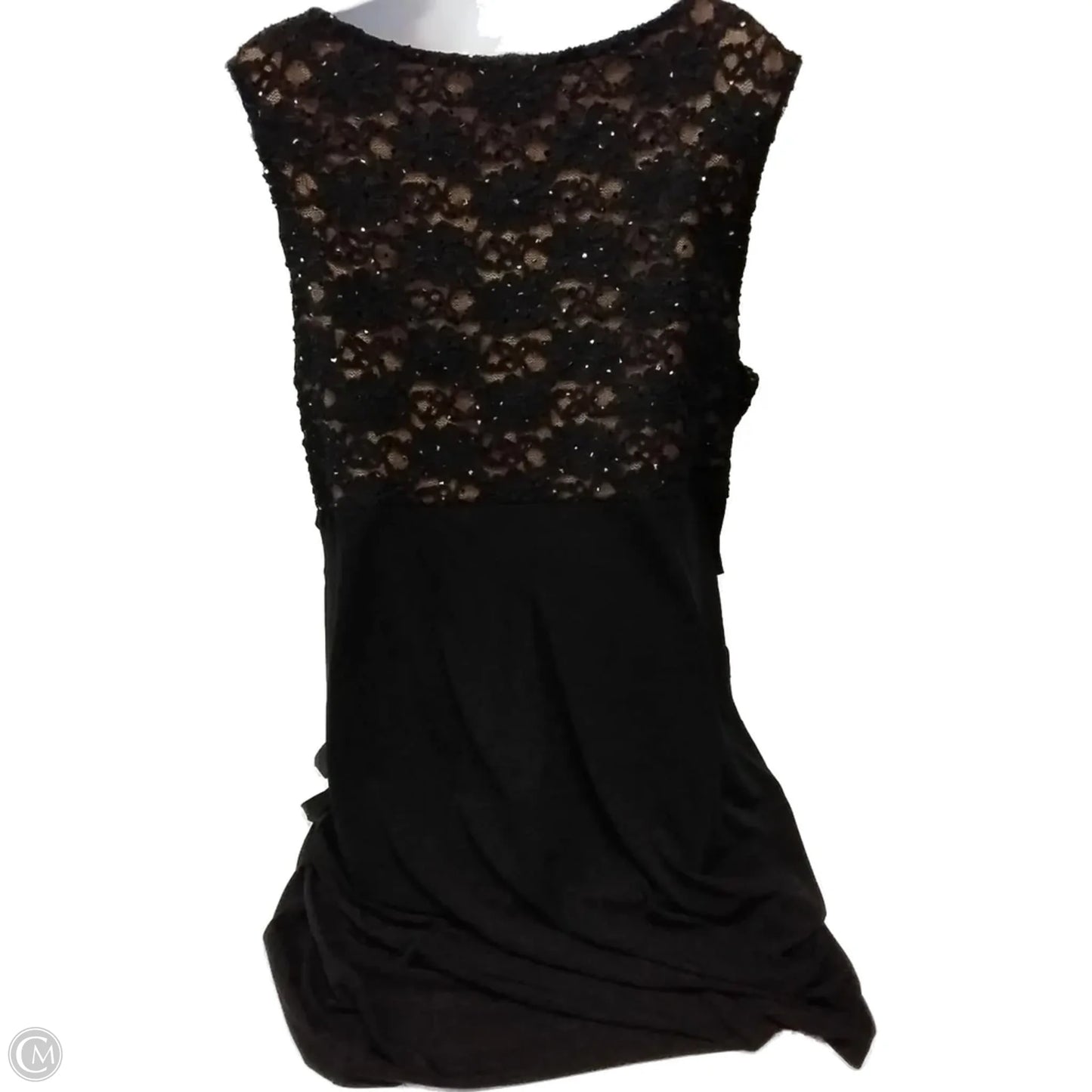 Dress Casual Midi By Dressbarn In Black, Size: 16