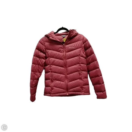 Coat Puffer & Quilted By Eddie Bauer In Red, Size: S
