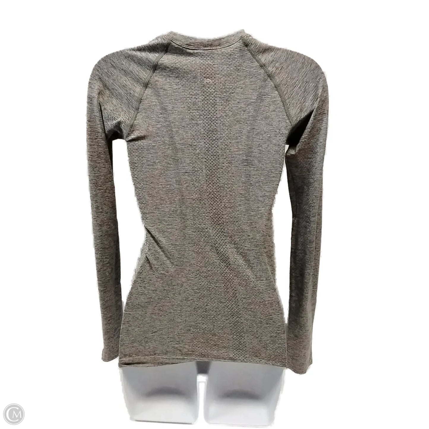 Athletic Top Long Sleeve Crewneck By Lululemon In Grey, Size: Xs