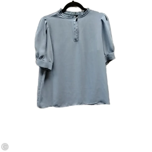 Top Short Sleeve Basic By Premise In Blue, Size: S
