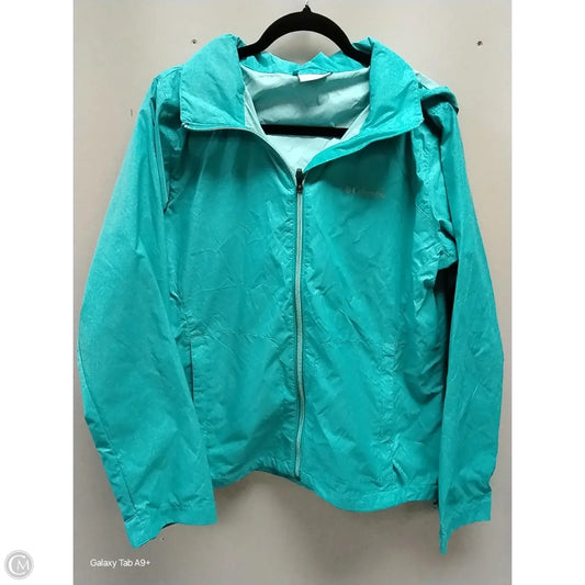 Athletic Jacket By Columbia In Teal, Size: Xl