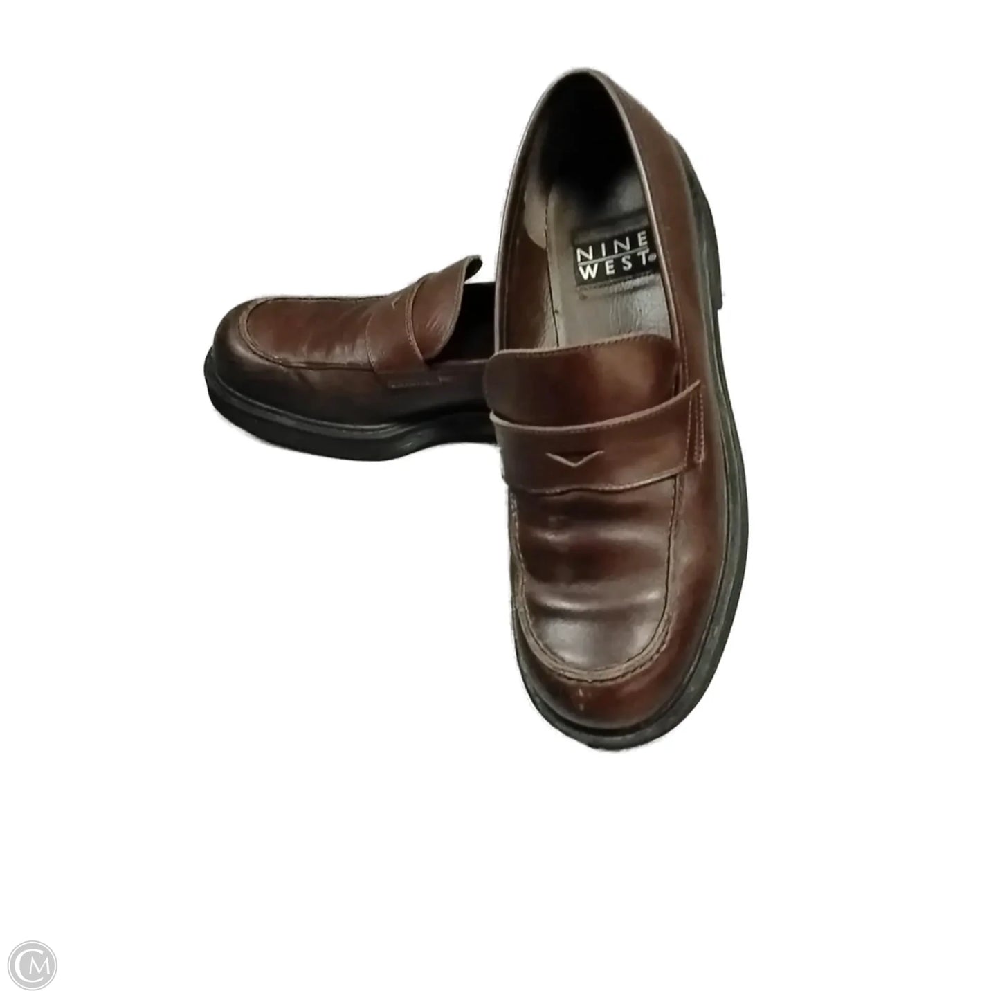 Shoes Heels Block By Nine West In Brown, Size: 7.5