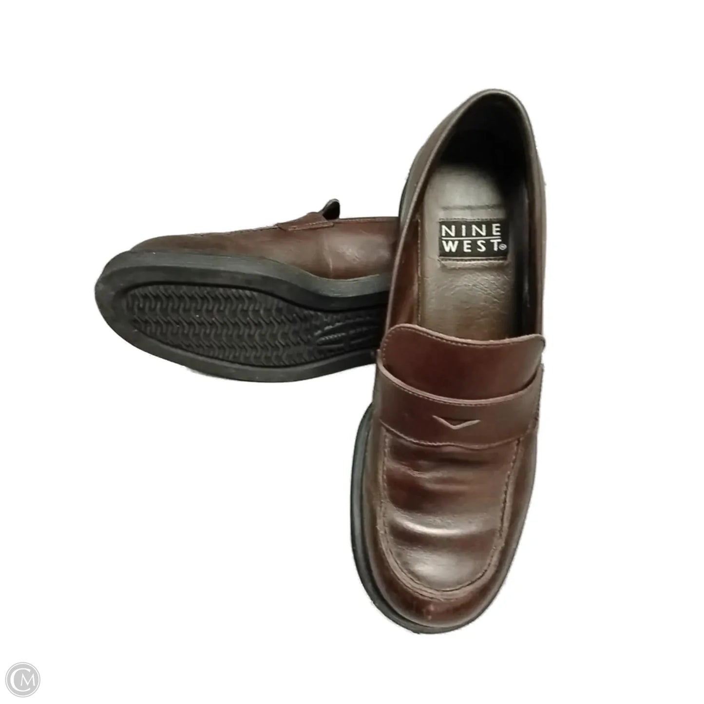 Shoes Heels Block By Nine West In Brown, Size: 7.5