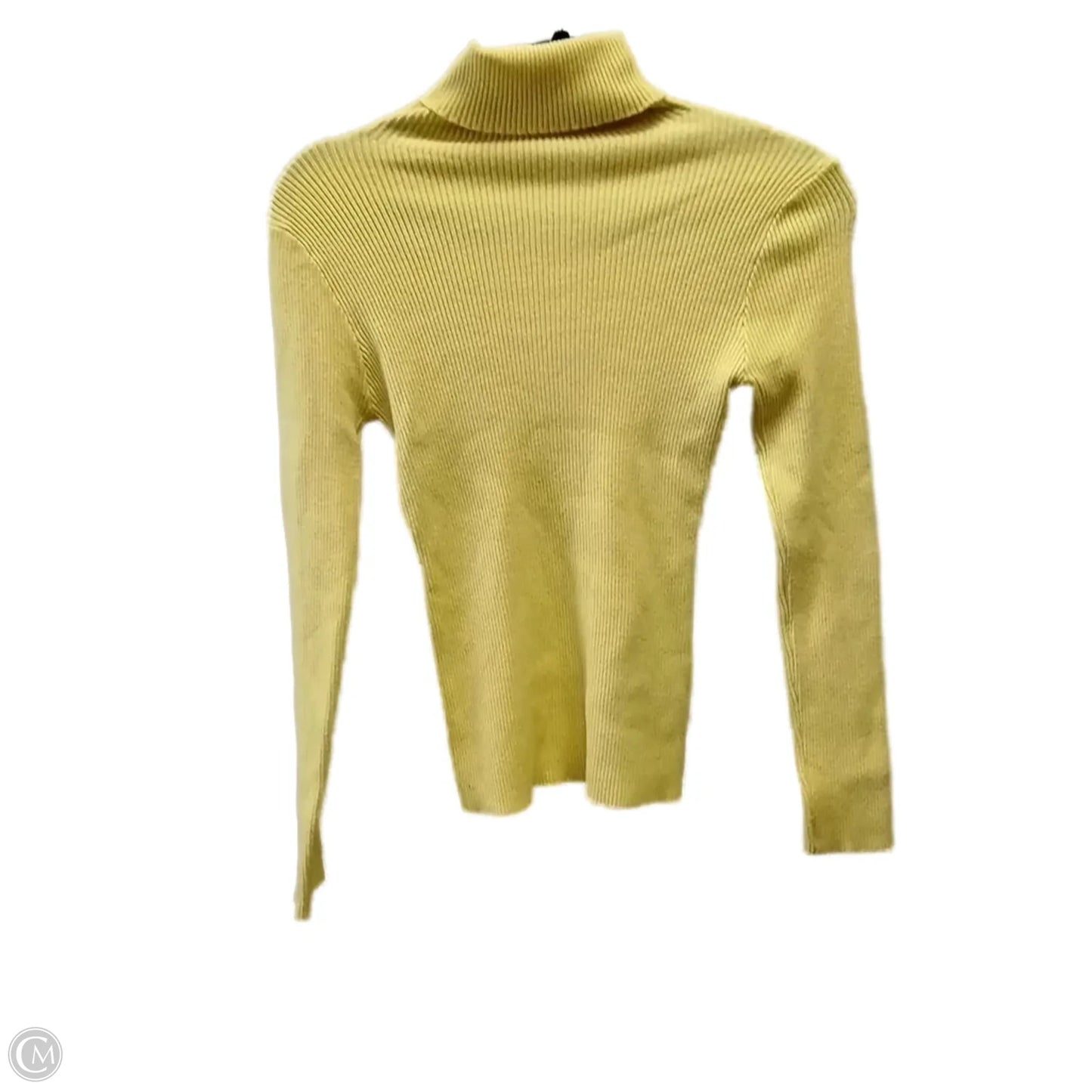 Top Long Sleeve Basic By Shein In Yellow, Size: M