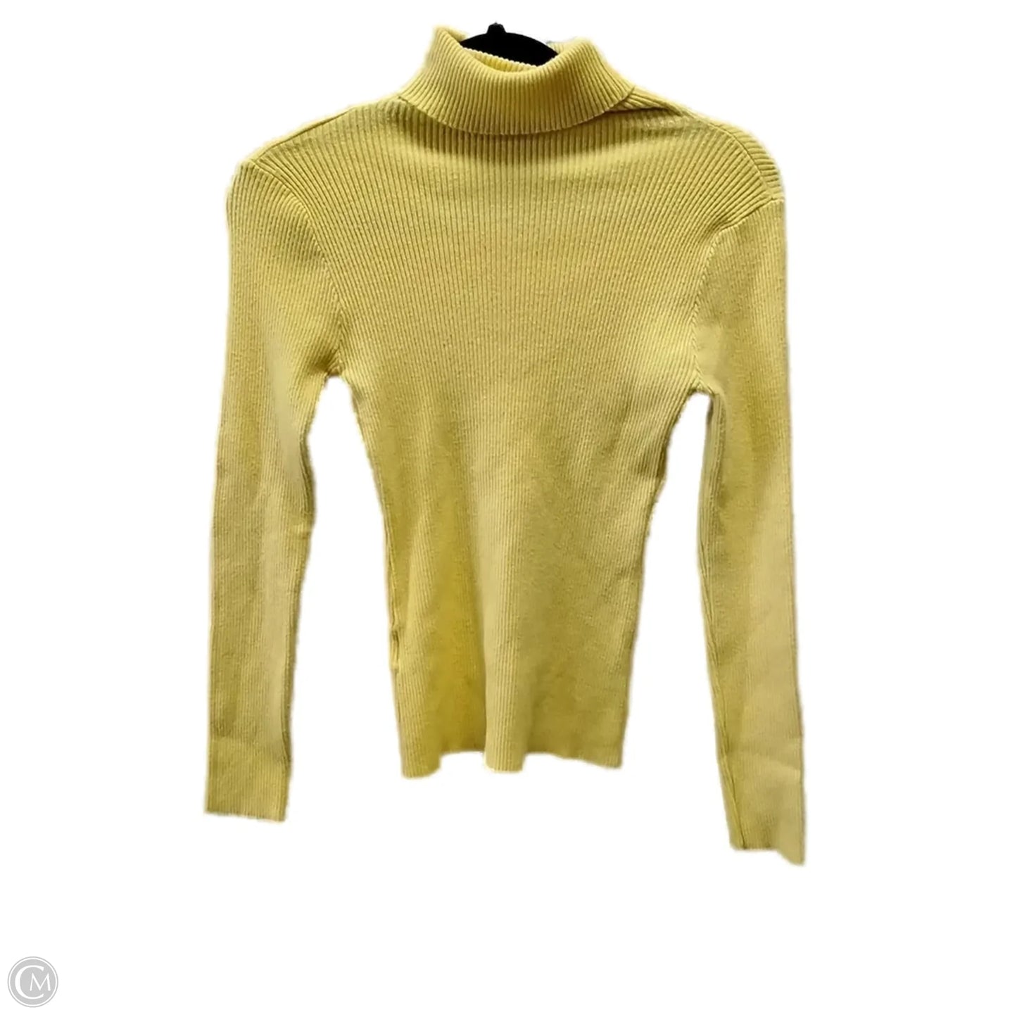 Top Long Sleeve Basic By Shein In Yellow, Size: M
