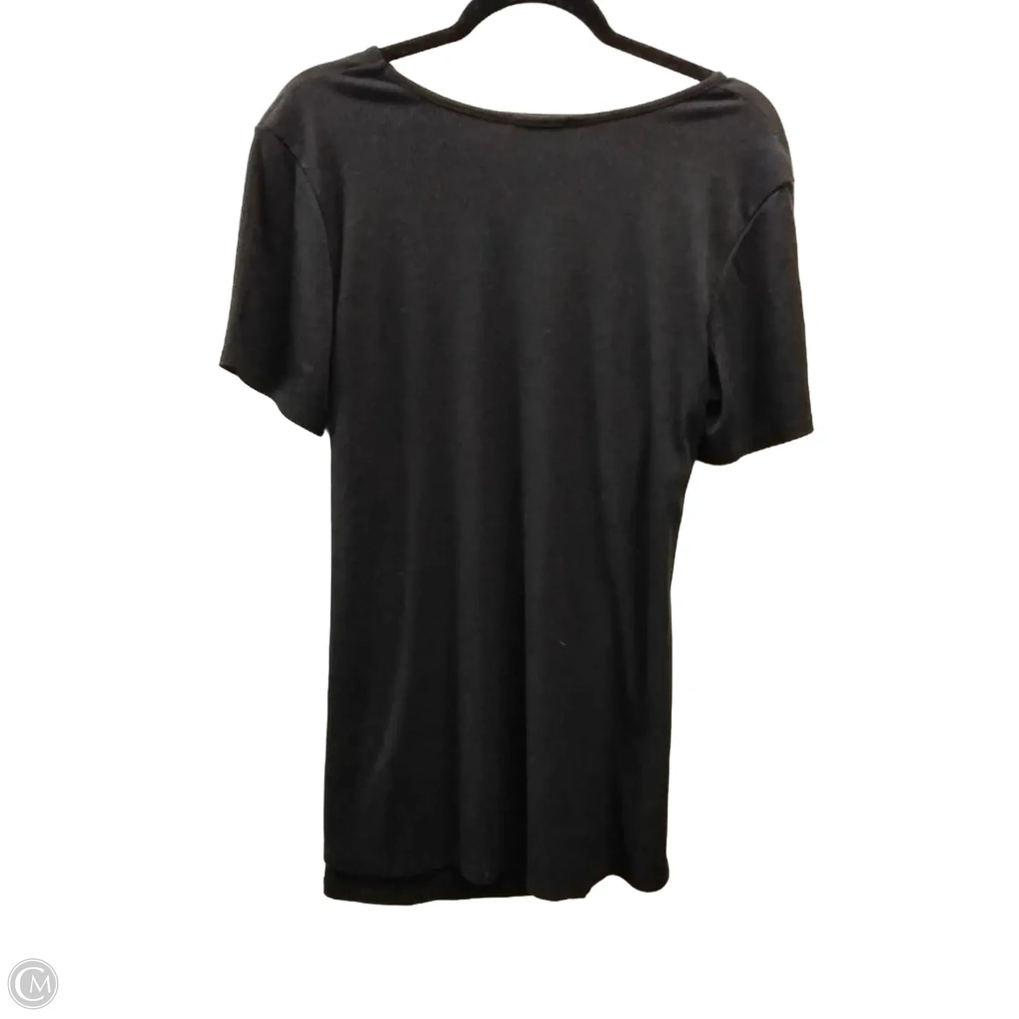Blouse Short Sleeve By Bombom In Black, Size: Xl
