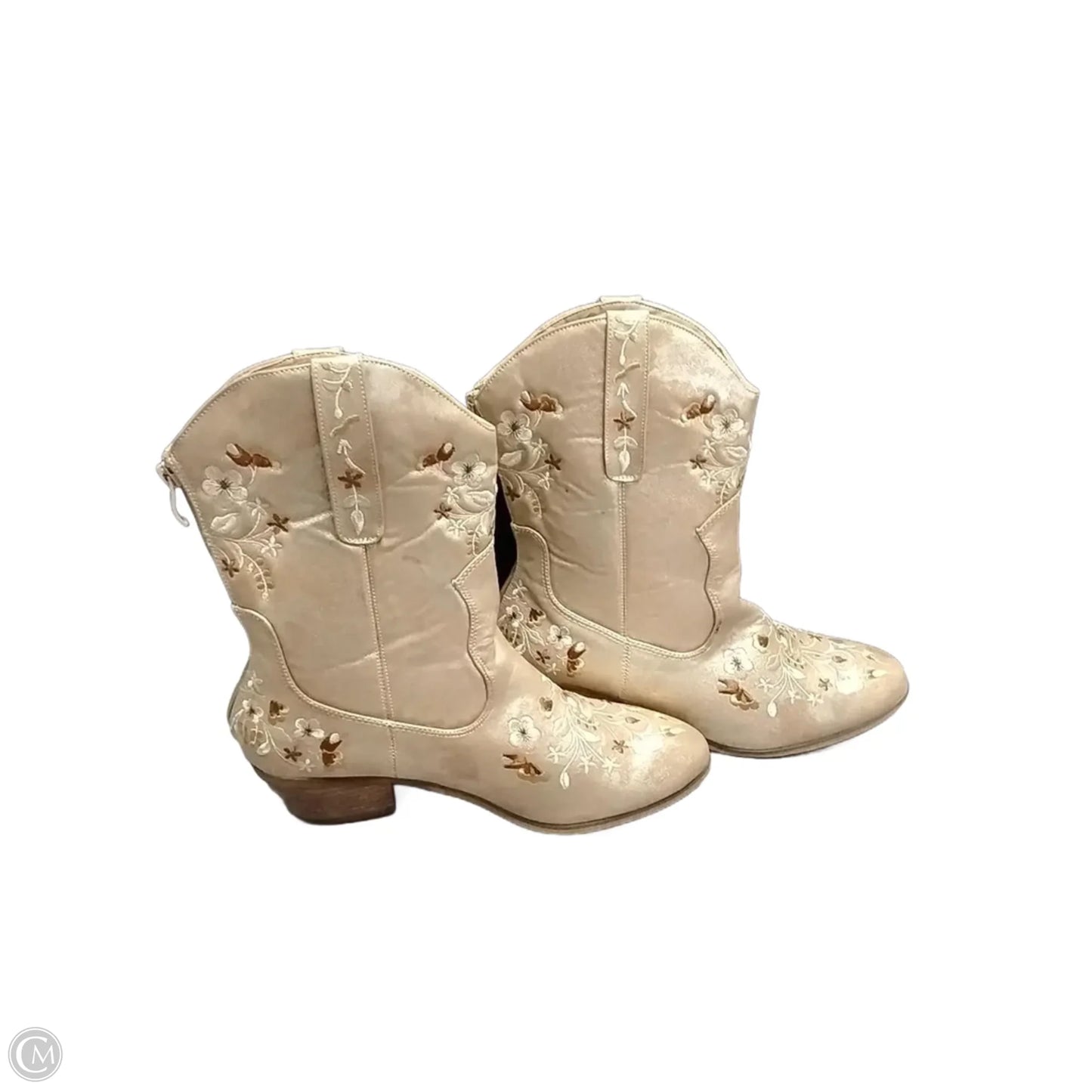 Boots Western By Clothes Mentor In Floral Print, Size: 10