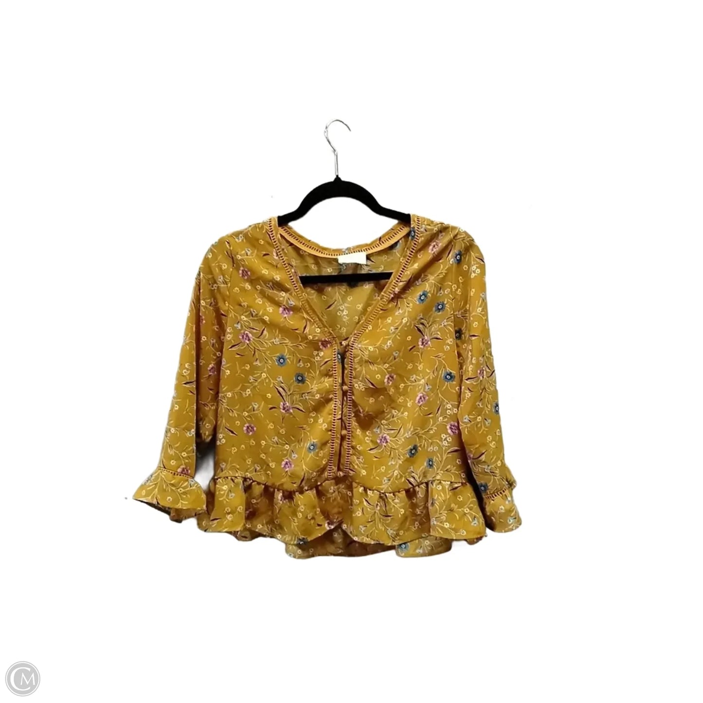 Top Long Sleeve By Sienna Sky In Floral Print, Size: M