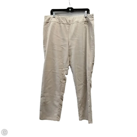 Pants Chinos & Khakis By Croft And Barrow In Tan, Size: 16